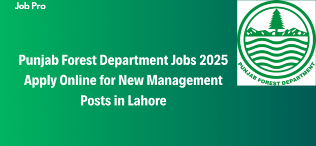 Forest Department Jobs in Pakistan