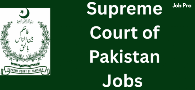 Supreme Court Jobs in Pakistan